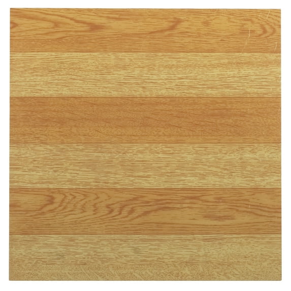 Achim Sterling Self Adhesive Vinyl Floor Tile - 45 Tiles/45 Sq. Ft, 12 x 12, Light Oak