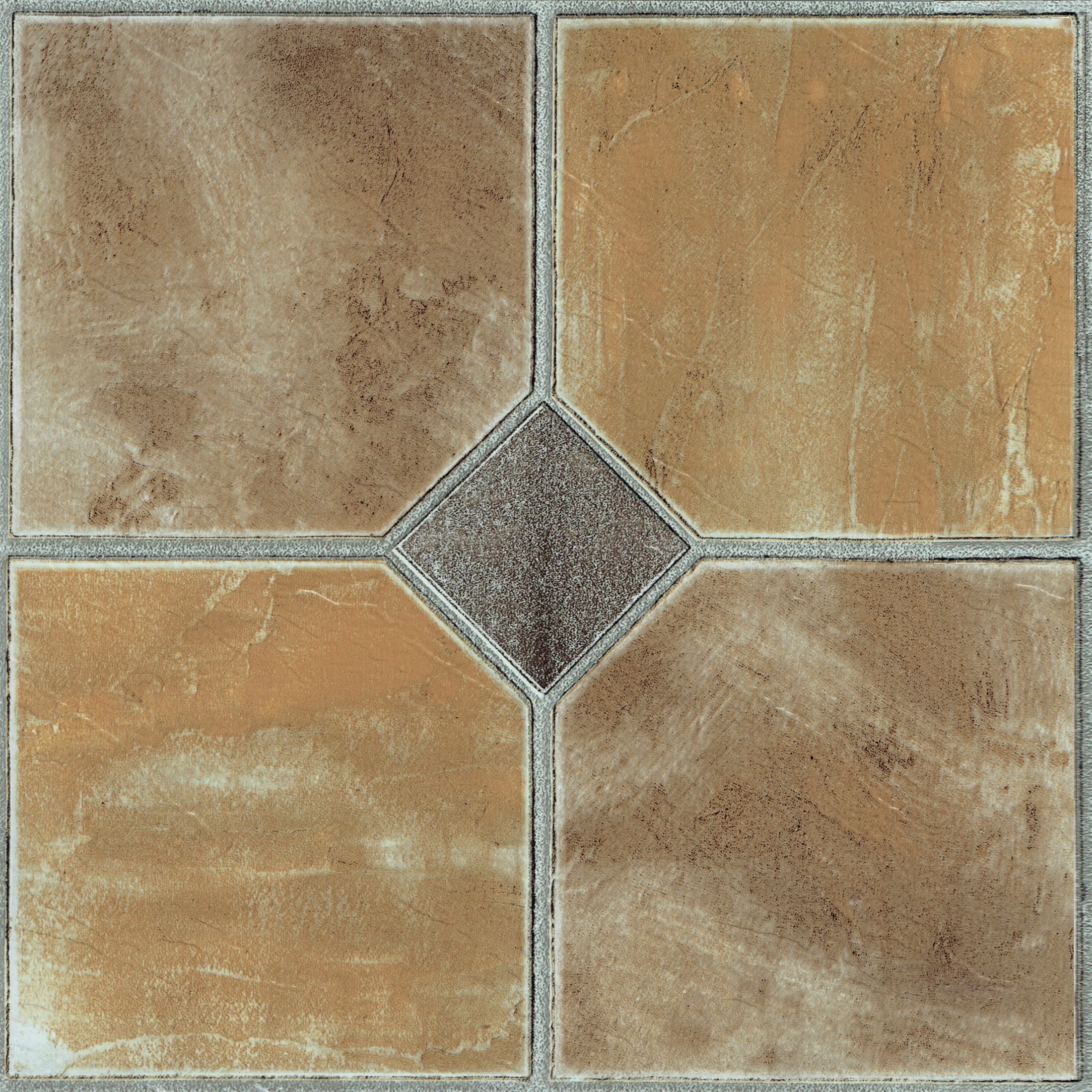 Sterling Rustic Slate Self-Adhesive 12-Inch Vinyl Floor Tiles
