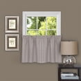 thumbnail image 1 of Achim Sydney Rod Pocket Light Filtering Curtain Tier Pair, Linen, 58" x 24", 1 of 4