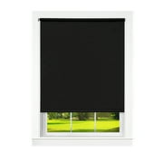 Achim Tear Down Roller Window Shades, 37 x 72, Cordless, Black Vinyl, Room Darkening, Indoor
