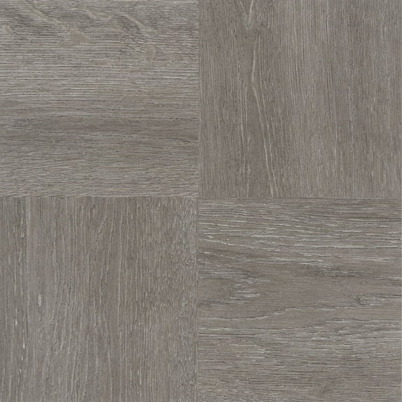 Achim Tivoli Self Adhesive Vinyl Floor Tile - 45 Tiles/45 Sq. ft., 12 x 12, Charcoal Grey Wood