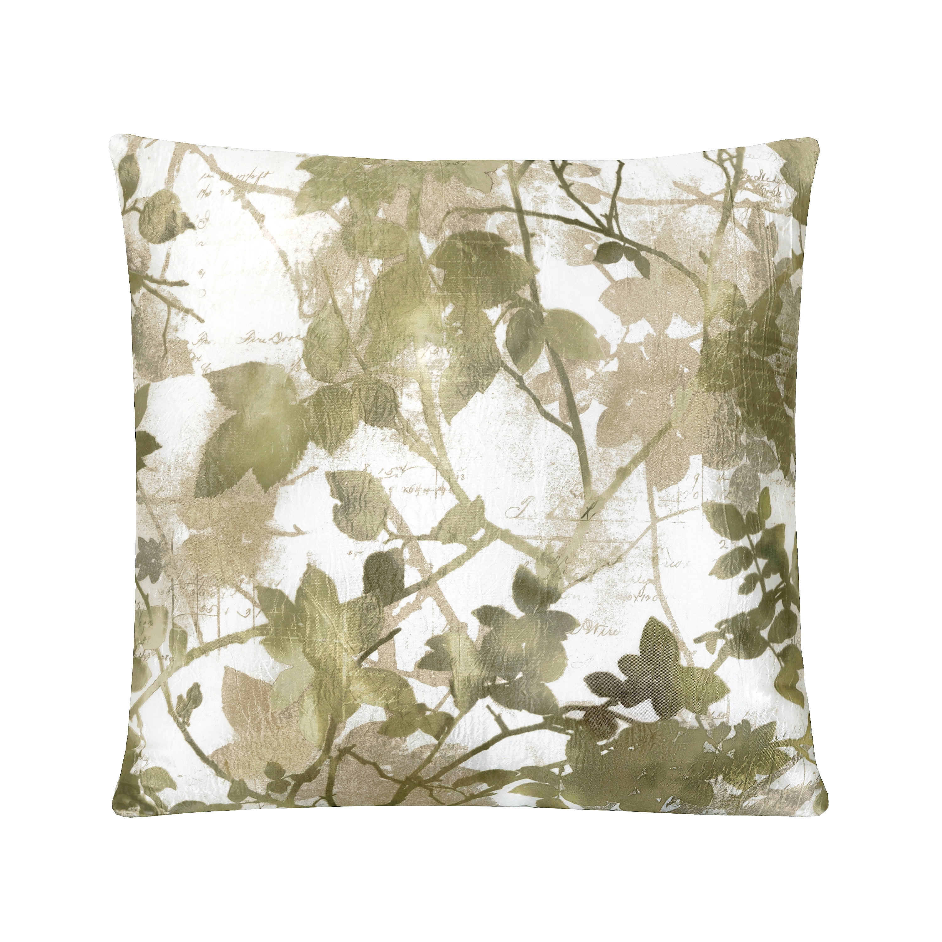 Tranquil Green 18" Square Polyester Throw Pillow