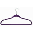 thumbnail image 1 of Achim Velvet Anti-Slip Clothes Hangers, Pack of 10, Purple, 1 of 5
