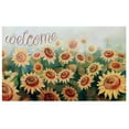 thumbnail image 1 of Achim Welcome Rubber Outdoor Doormat, Sunflower Field, 18" x 30", 1 of 4