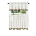 thumbnail image 1 of Achim Westport Window Curtain Tier Pair and Valance Set - 58x36 - Taupe, 1 of 5