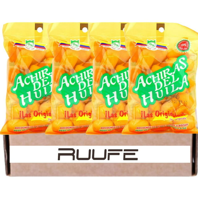 Achiras del Huila (Pack of 4) 4.2oz each (120gr each) Colombian snack Achiras del Huila Colombian food online