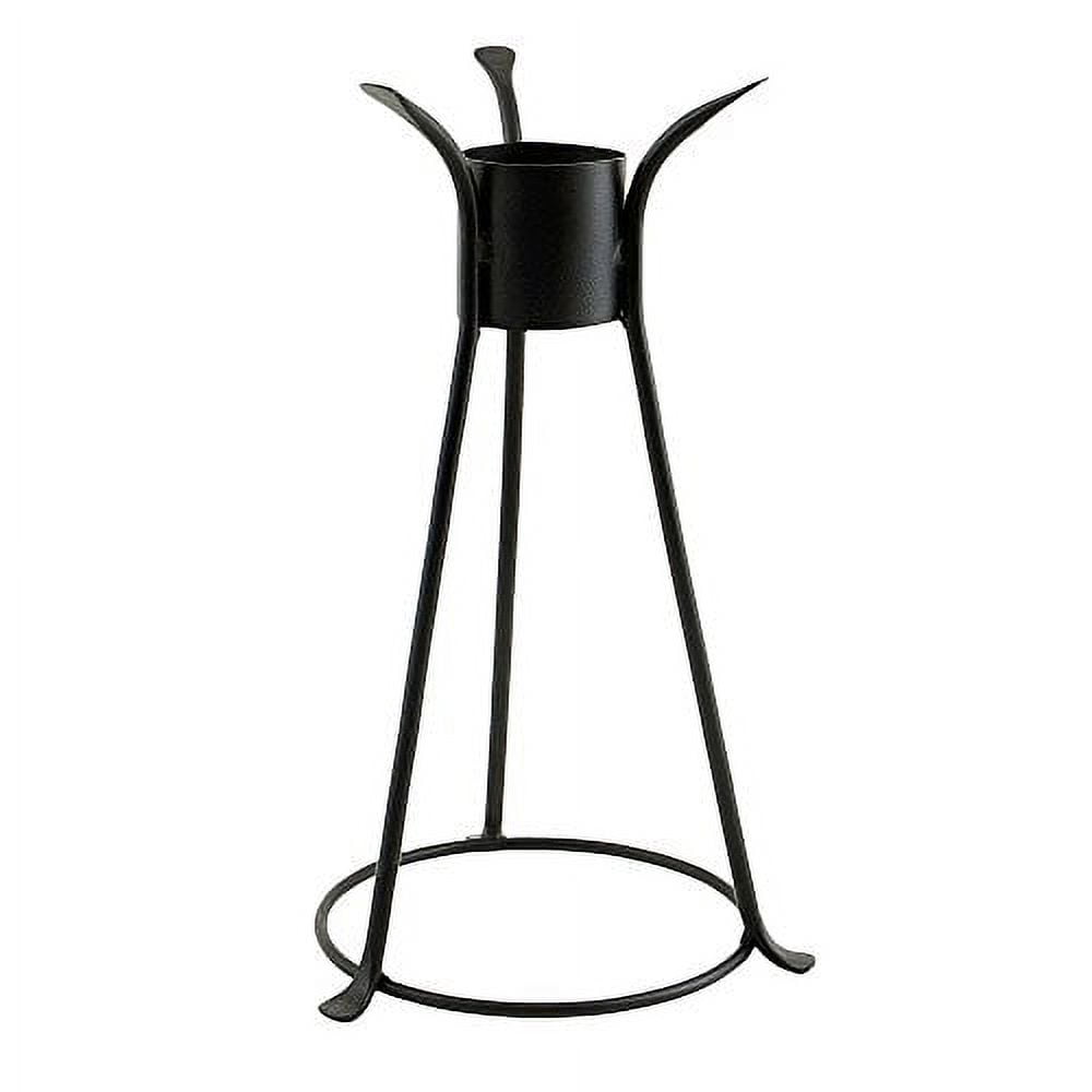 Black Iron 14-Inch Trestle Gazing Globe Stand