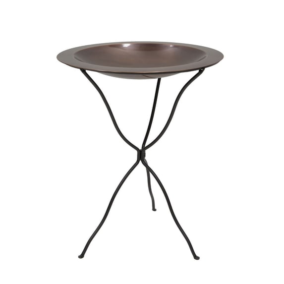 Achla 24" Classic Copper Birdbath With Ring Stand