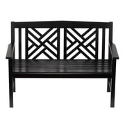 Achla 4-Feet Fretwork bench - Black