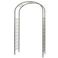 thumbnail image 1 of Achla ARB-10 Feng Shui Patio Decor Black Graphite Monet Lawn Garden Arbor, 1 of 2
