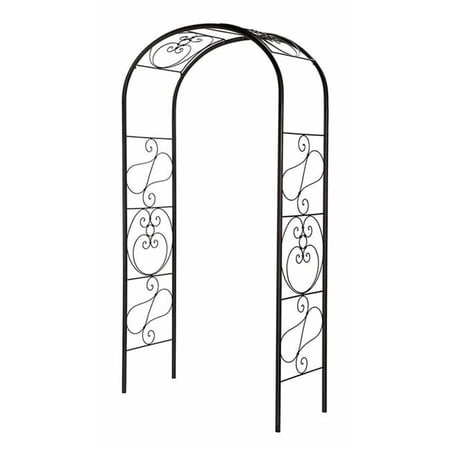 Achla ARB-27 7''L x 26''W x 81''H Wrought Iron Ferro Firenze Arbor