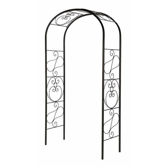 Achla ARB-27 7''L x 26''W x 81''H Wrought Iron Ferro Firenze Arbor