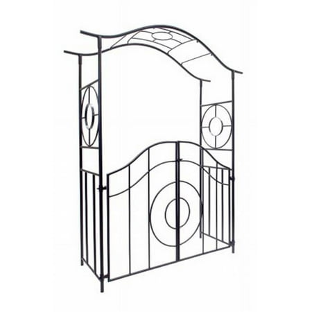 Achla Designs Tuscany Arbor Garden Arch with Gate