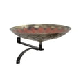 thumbnail image 1 of Achla African Sunflower Red Birdbath With Wall Mount Bracket, 1 of 2