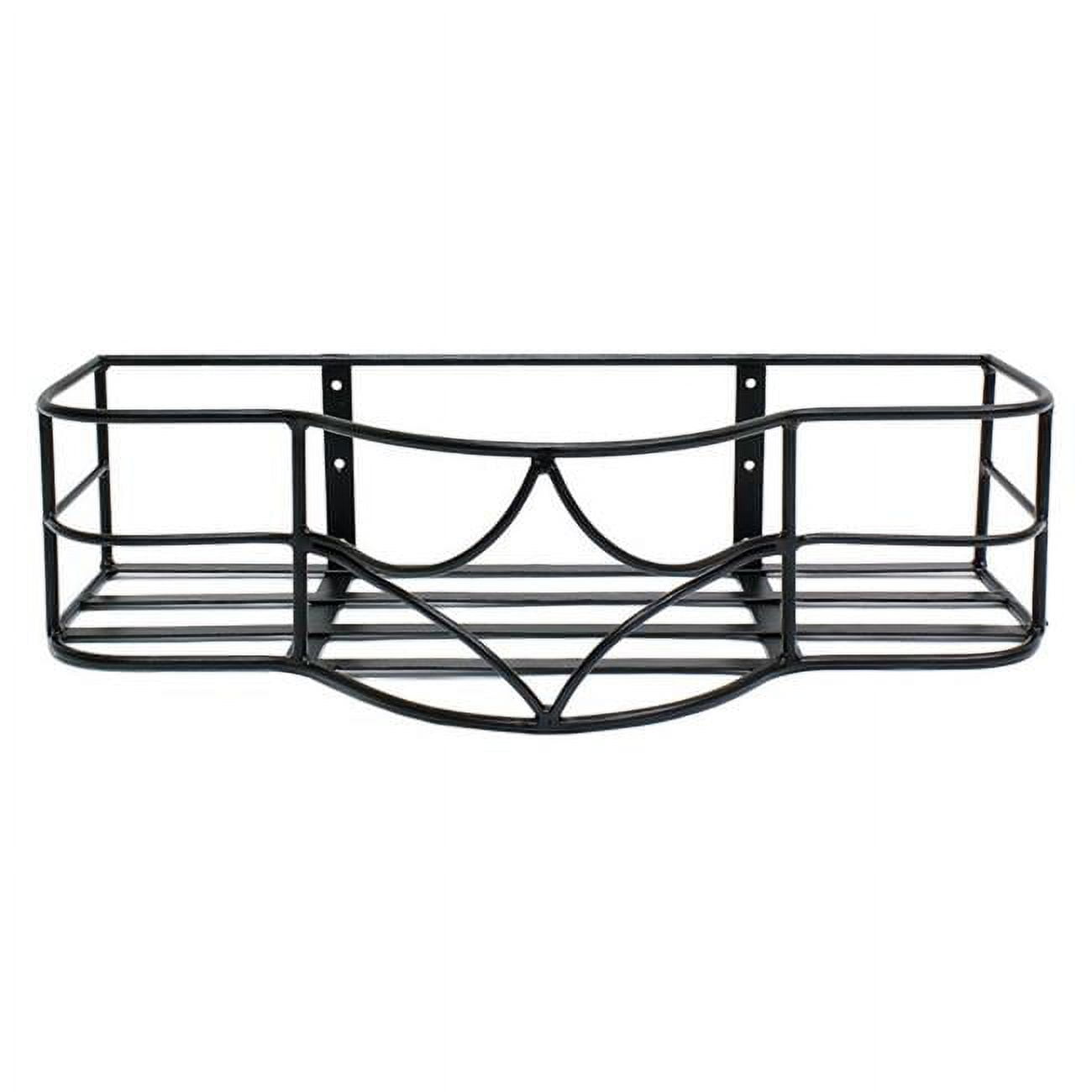 Black Wrought Iron Outdoor Window Box Planter Holder