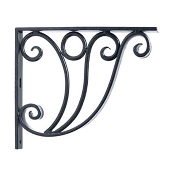 Achla B-20 Ionic Shelf Bracket Garden Hook - Black Powdercoat