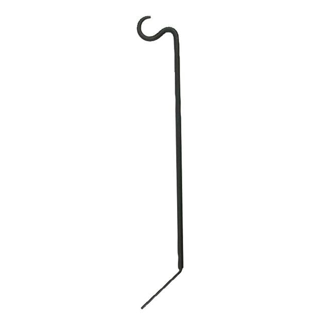 Black Wrought Iron Angled Wall Mount Bracket, 18 in