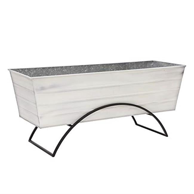 Achla C-21W-S Odette Stand with Flower Box, White - Large