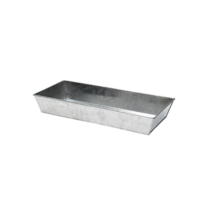 Antique Galvanized Steel Rectangular Herb & Plant Tray - 20in