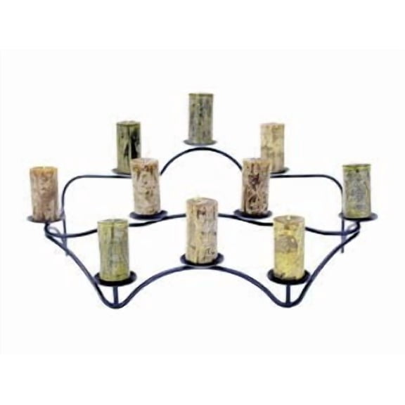 Achla CH-06 Contours Hearth Candelabra - Black