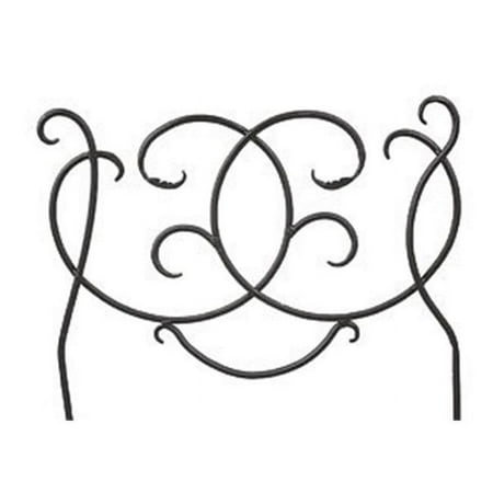 Achla DFS-02 Scroll Decorative Garden Edging and Fencing - Black Powdercoat