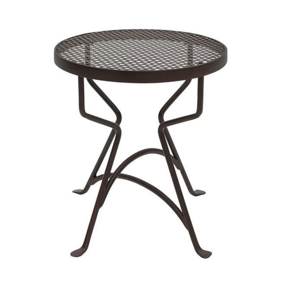 Achla Designs 12.5" H Round Roman Bronze Wrought Iron Capri Plant Stand, Powder Coated Finish