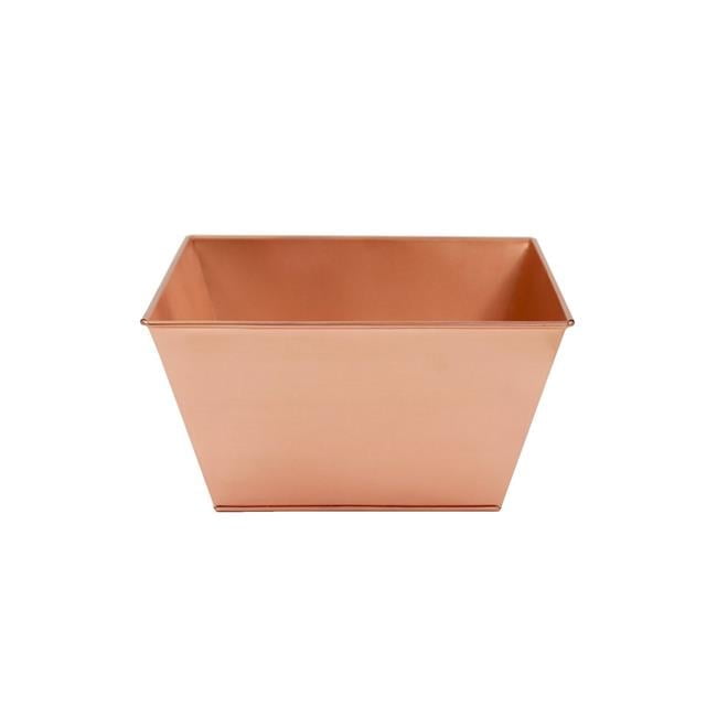 Copper Plated 15" Wide Indoor/Outdoor Galvanized Steel Flower Box