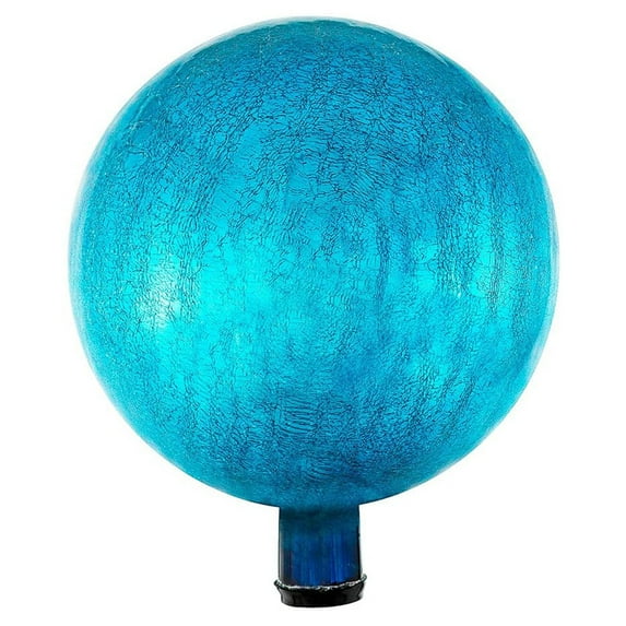 Achla Designs 12 Inch Gazing Glass Globe Sphere Garden Ornament, Teal