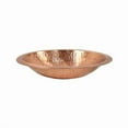 thumbnail image 1 of Achla Designs 14" W Round Satin Hammered Solid Copper Birdbath Bowl w/Rim, 1 of 2