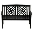 thumbnail image 1 of Achla Designs 4 ft. Black Fretwork Bench, 1 of 3