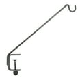 thumbnail image 1 of Achla Designs 45 Degrees Angled Rail Mount Pole, 24 Inch Tall, Black Powder Coat Finish, 1 of 5