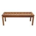 thumbnail image 1 of Achla Designs 4FT Natural Oil Finish Wooden Indoor/Outdoor Backless Bench, Home Patio Garden Deck Seating, 1 of 2
