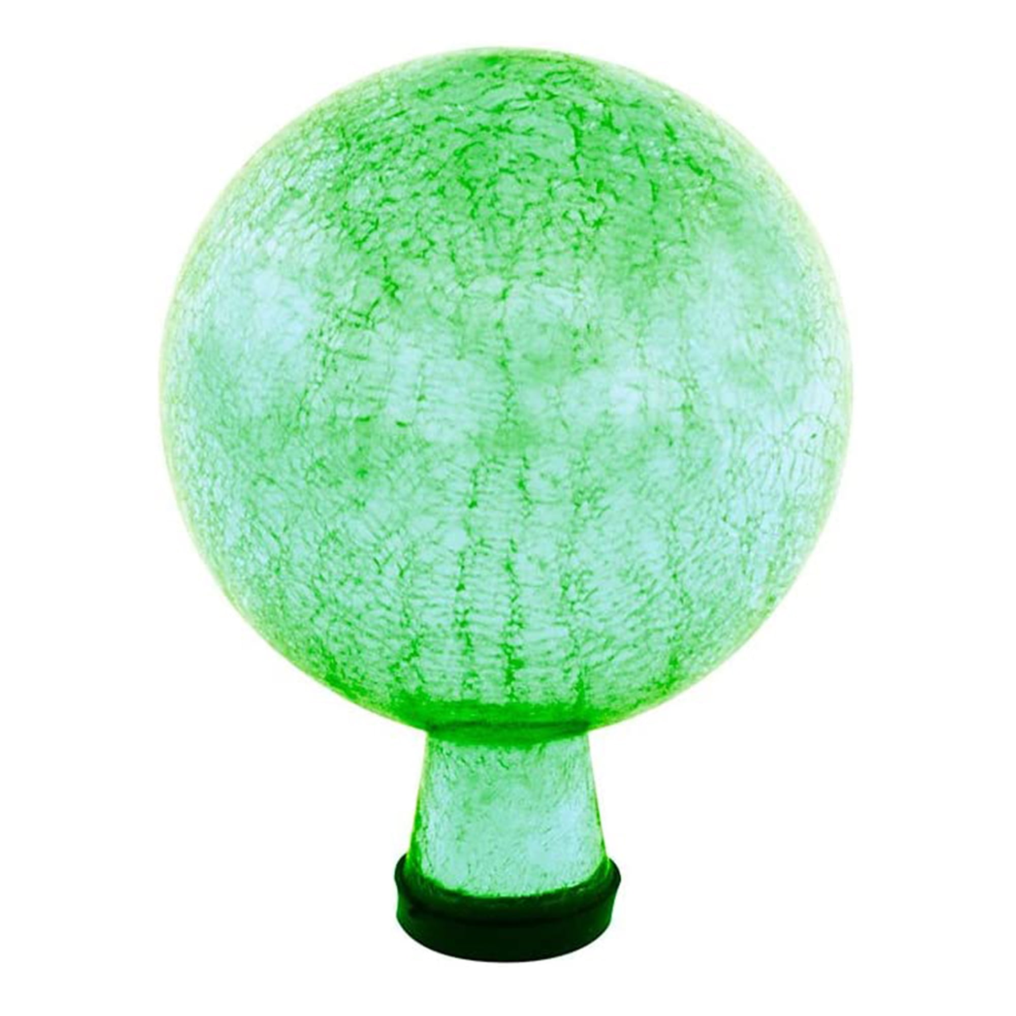 6" Light Green Crackle Glass Gazing Globe