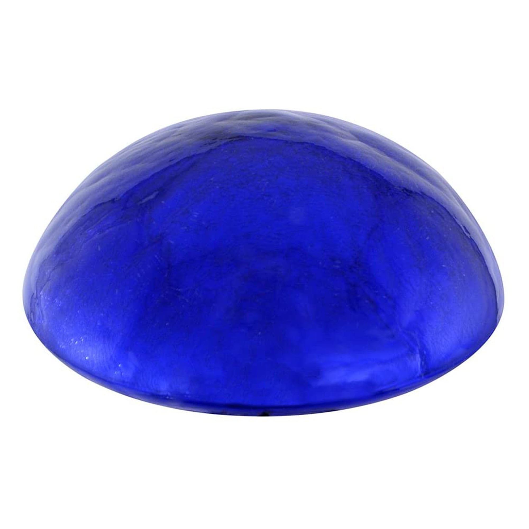 Cobalt Blue Crackle Glass Toadstool Gazing Globe Ball