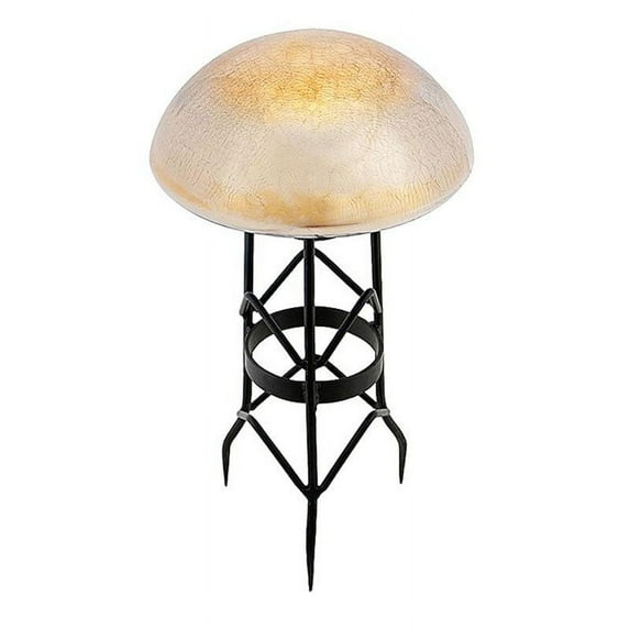 Achla Designs Crackle Glass Garden Toadstool