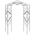 thumbnail image 1 of Achla Designs FT-46 Athena Wrought Iron Graphite Garden Trellis, 1 of 3