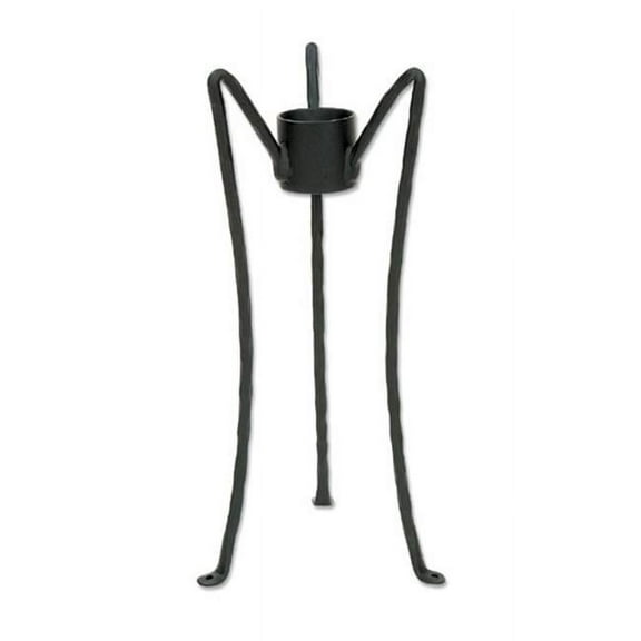 Achla Designs Gazing Globe Ball Stand, Footed, 18 Inch Tall, Black Powder Coat Finish