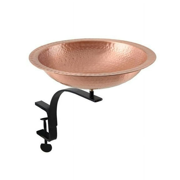 Achla Hammered Solid Copper Bird Bath with Stake