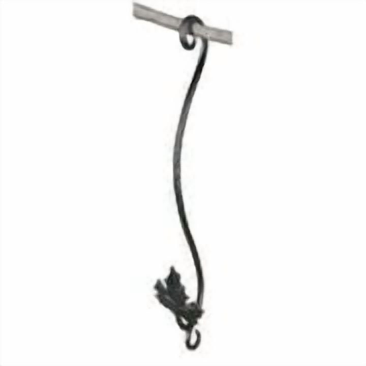 Achla Designs Recinzione Ornamentale Scroll Sezione 61x55,9 Cm Ferro Battuto Nero