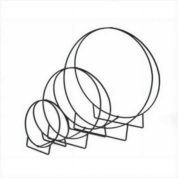 Achla Designs Minuteman International Large Log Holder Hoop, 51 Inch Tall, Black