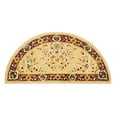 thumbnail image 1 of Achla Designs Minuteman International Oriental Half Round Hearth Rug, 56 Inch Long, Beige - 2' x 6' Runner, 1 of 5