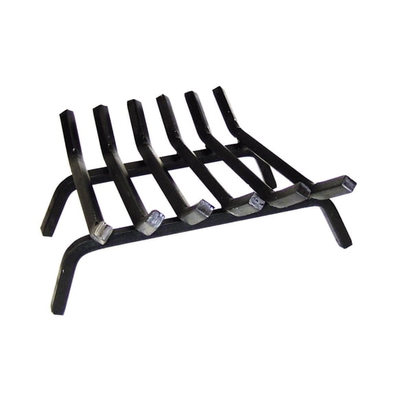 Achla Designs Minuteman International Sturdy Tapered Hearth Grate for Logs, 18 Inch Long, Black