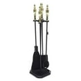 thumbnail image 1 of Achla Designs Minuteman International Westford Fireplace Set of 4 Tools, 30.5 Inch Tall, Polished Brass and Black, 1 of 5