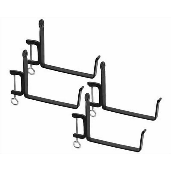 Achla Designs SFB 02C 8 inch Railing clamp Window Flower Box Brackets Black