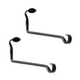 thumbnail image 1 of Achla Designs Set of 2 Decorative Straight Leaf Wall Brackets, 5 Inch Tall, Black Powder Coat Finish, 1 of 3