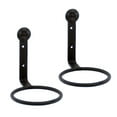 thumbnail image 1 of Achla Designs Set of 2 Wall Mounted Flower Pot Holder Ring Brackets, 4 Inch Diameter, Black Powder Coat Finish, 1 of 5