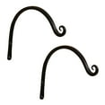 thumbnail image 1 of Achla Designs Set of 2 Wall Mounted Up Curled Brackets, 8 Inch Tall, Black Powder Coat Finish, 1 of 4