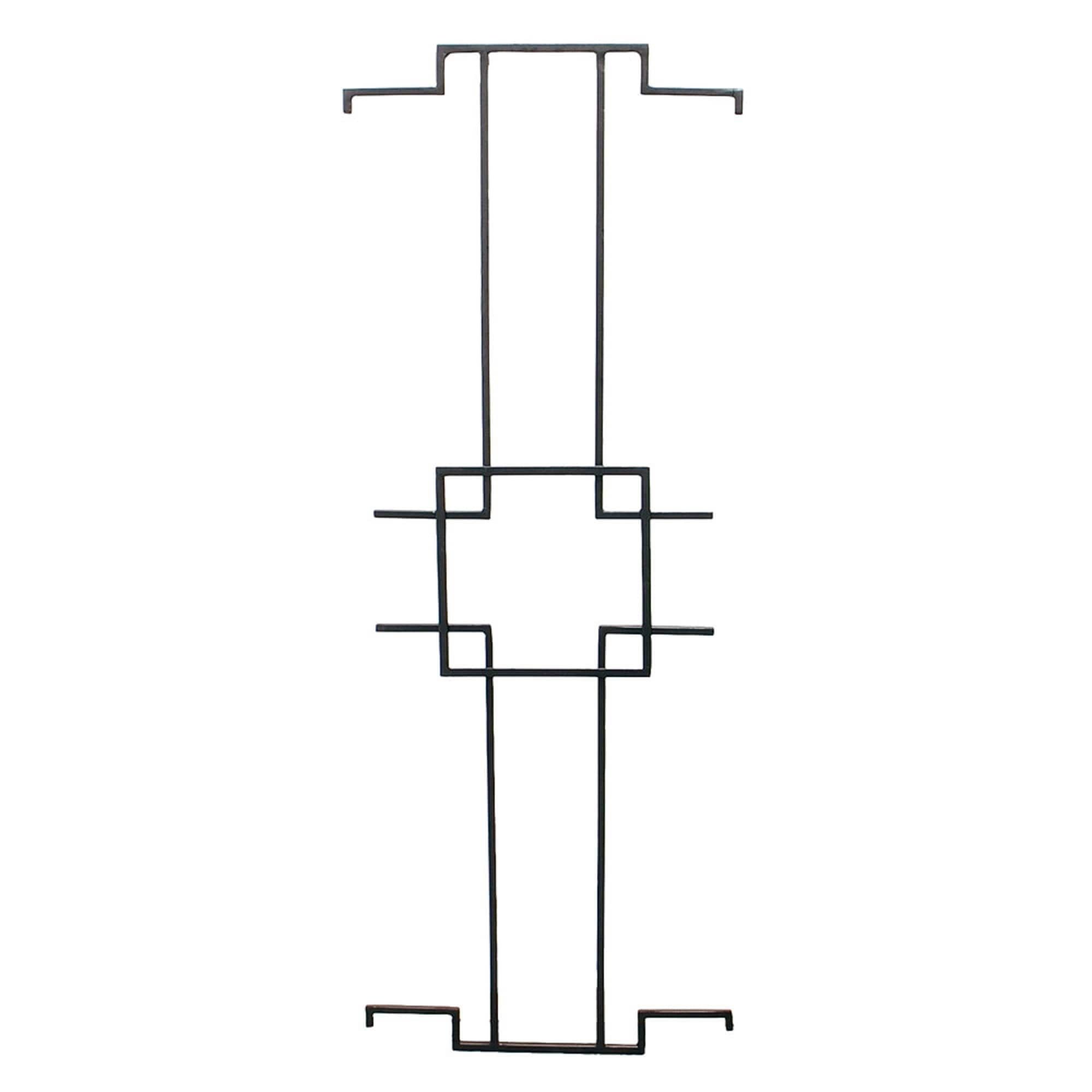 Graphite Metal Garden Trellis Connector Link, 48" Height