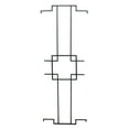 thumbnail image 1 of Achla Designs Square-On-Squares Modern Center Link Garden Trellis, 48 Inch Tall, Graphite Powder Coat Finish, 1 of 3