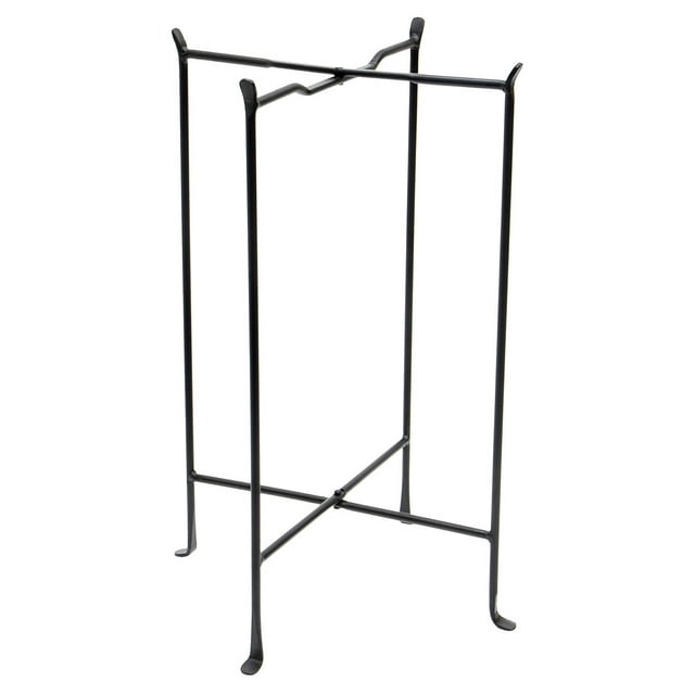 Achla Designs Tall Folding Plant Stand, Black, 29"H